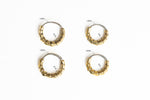 Gold Septum piercing cyborg with dimentions