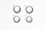 AARO Cyborg Clicker Hoop Septum Nose Ring in Silver
