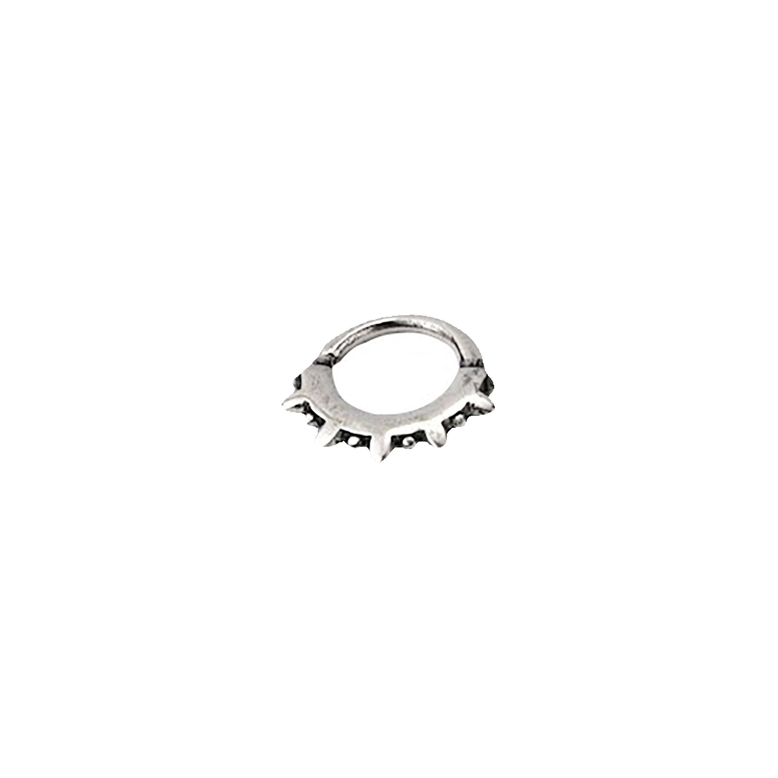 SPIKE Punk Spike Anneau de nez en argent | calibre 16