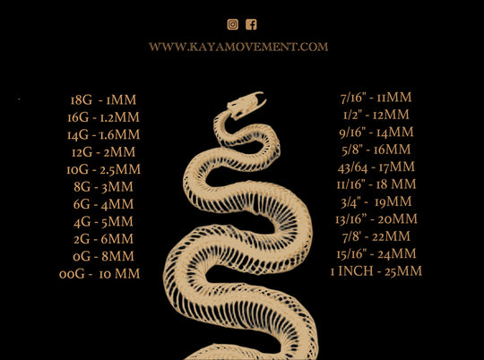 sizing chart Kaya Movement