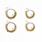 Gold Septum piercing cyborg with dimentions