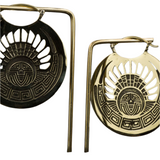 CROP CIRCLE — Scheibenohrringe