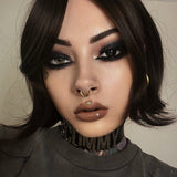 DARMA — Clicker de septum en laiton, tige en argent 925