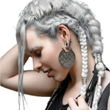 AYA — Septum clicker en argent 925, motif Shipibo