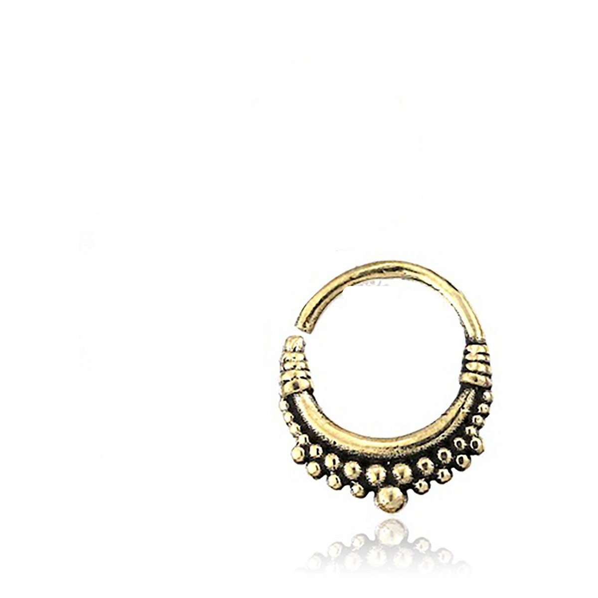 BIASA Seamless Septum Ring in Gold | 16 gauge
