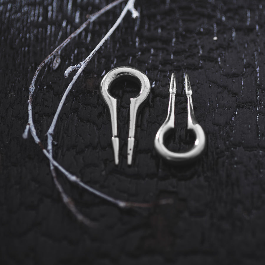 CALYPSO Minimalist Keyhole Ear Weights in 925 Silver | 2 gauge
