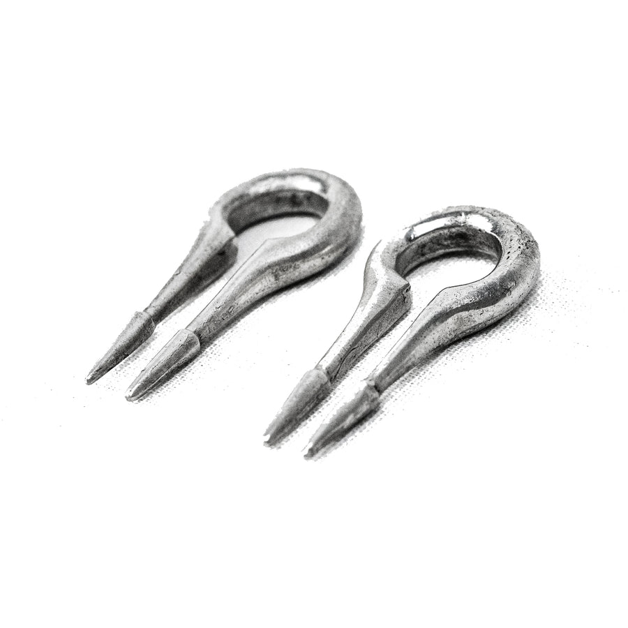 CALYPSO Minimalist Keyhole Ear Weights in 925 Silver | 2 gauge