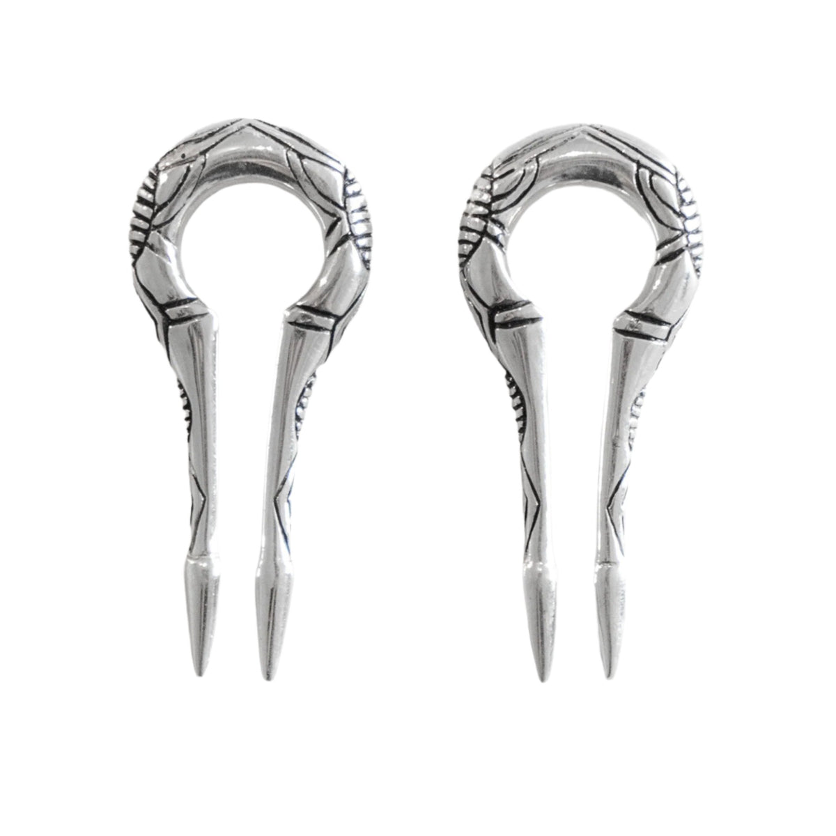 EXRO — Poids d’oreille biomécaniques en argent 925 | 6 mm