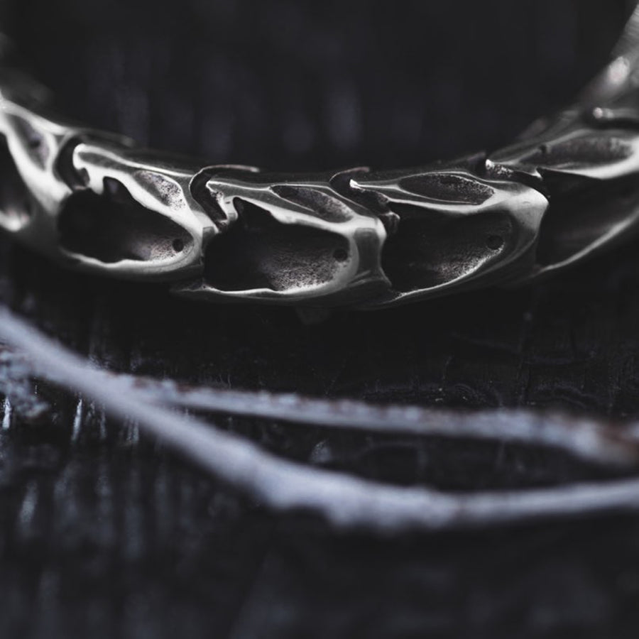 QUETZALCOATL Boucles d'oreilles créoles surdimensionnées à dos de serpent en argent | calibre 14