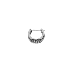 Darma Biomechanical Clicker Hoop Septum Nose Ring in Silver | 16 gauge