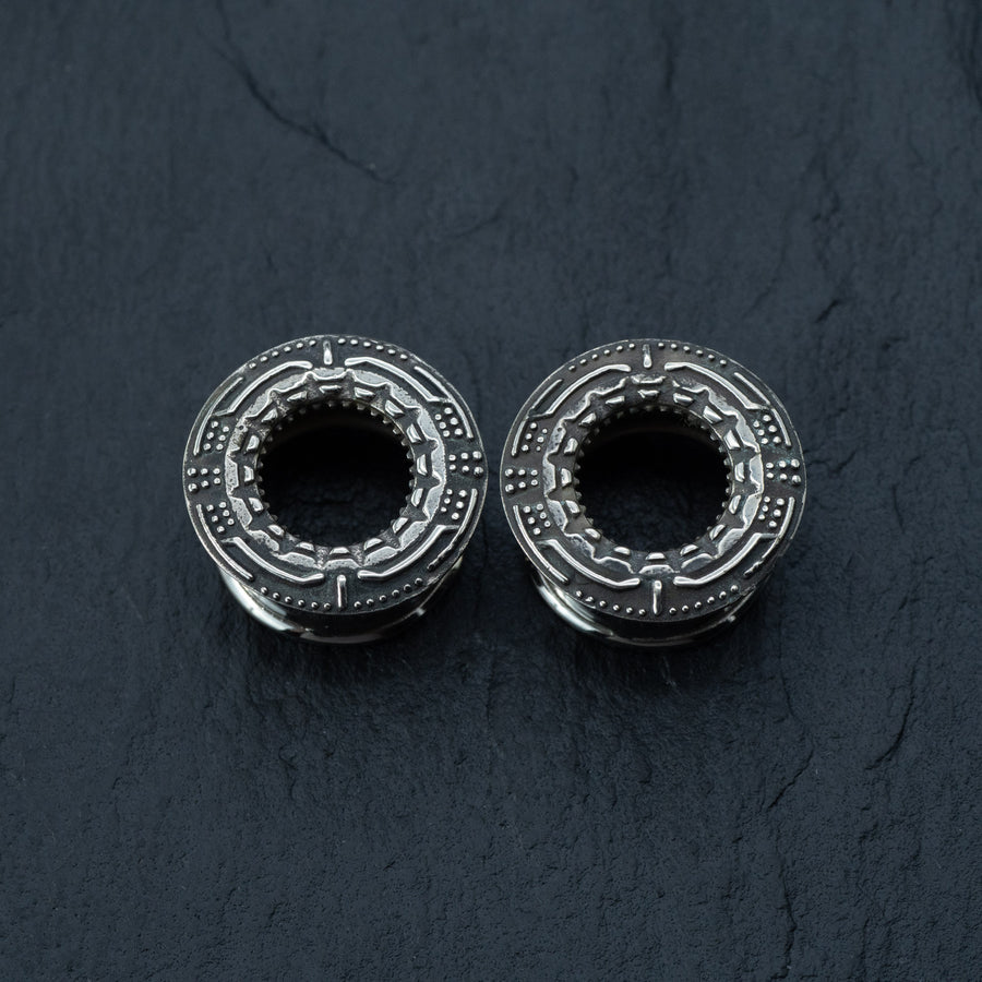 Metal Ear Plugs for stretched ears, combining durability and style. Suitable for sizes from 8mm to 30mm.