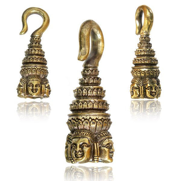 ANGKOR WAT Heavy Ear Weights en or | calibre 6