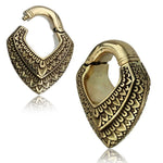 MYU brass mandala triangle clicker ear weights, 5 mm (4g).
