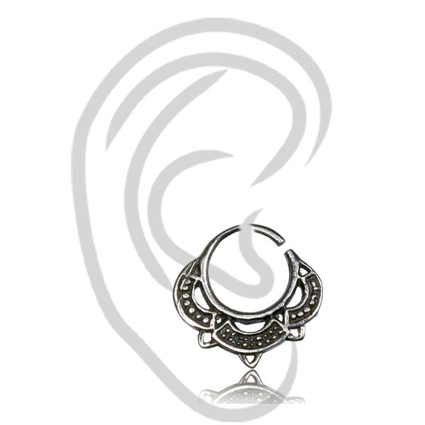 MANDA Mandala Septum Ring in Silver | 20 or 18 gauge