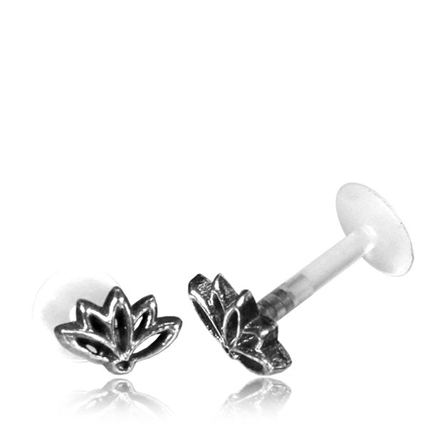 Boucle d'oreille Labret LOTUS en Argent | calibre 16