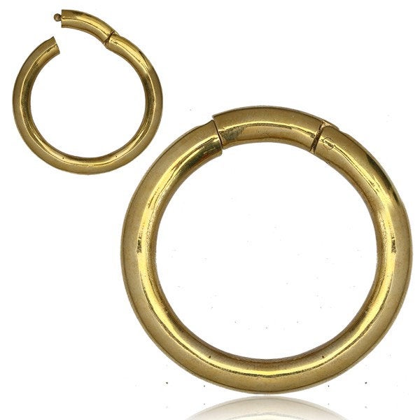 OVO Minimalist Thick Hoop Weights in Gold avec Clicker | 2 jauge