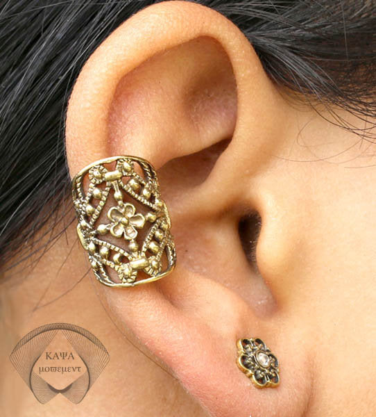 SILVY Mandala Ear Cuff in Gold