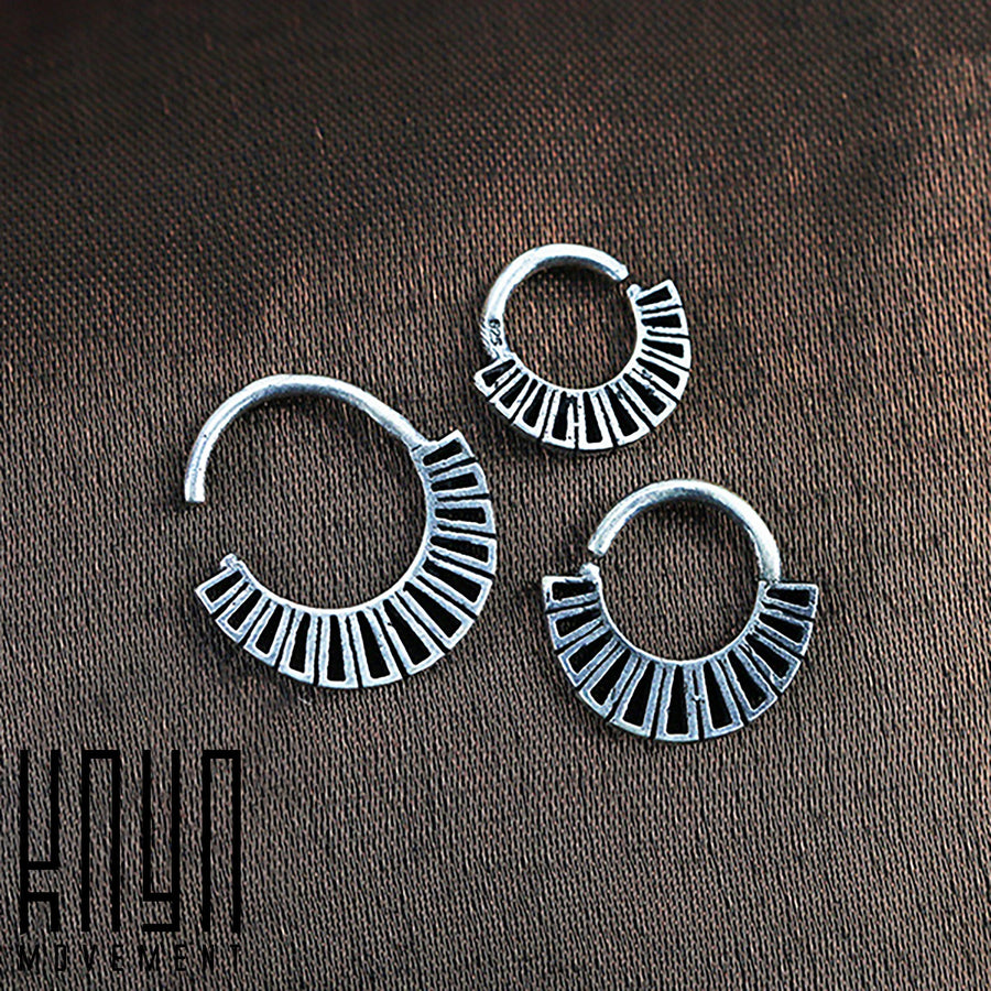 Anneau Septum AZTEC en Argent | calibre 16