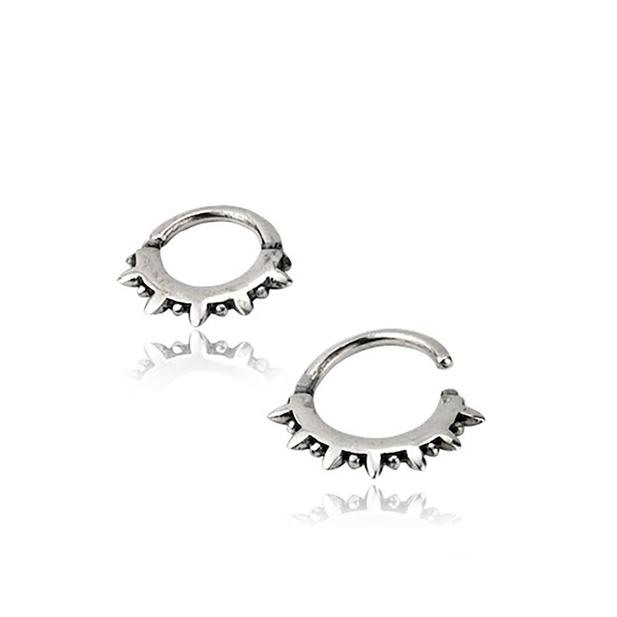 SPIKE Punk Spike Anneau de nez en argent | calibre 16