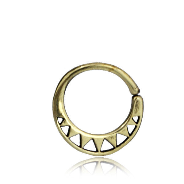 AYM Seamless Septum Ring in Gold | 18 gauge