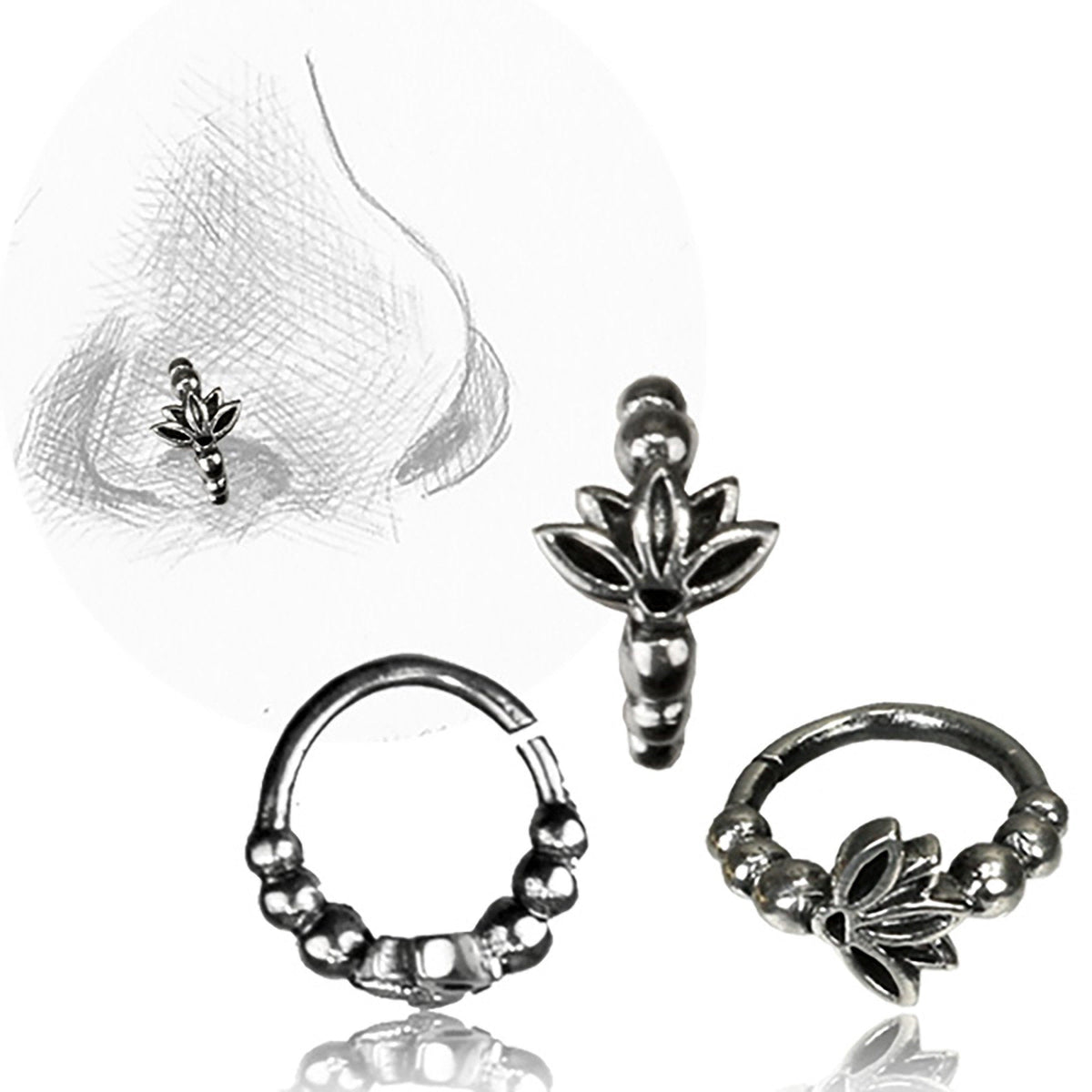 Lotus — Nasenring