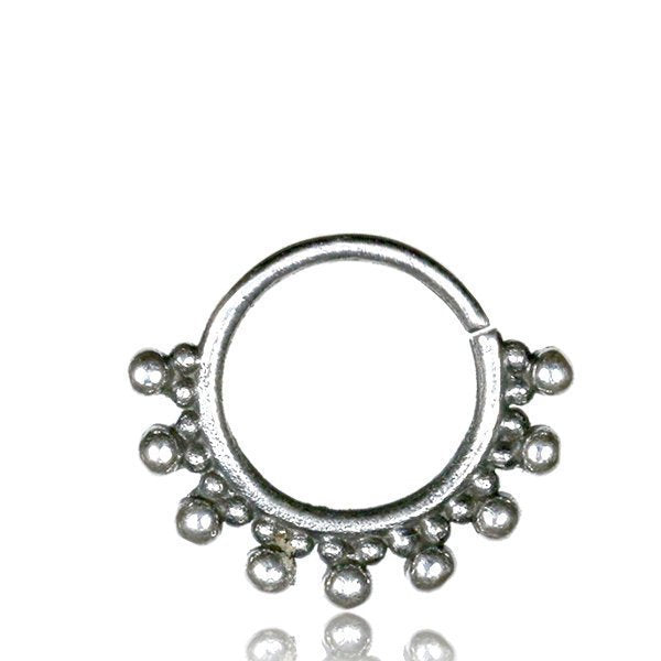 BRAI Seamless Septum Ring in Silver | 18 gauge