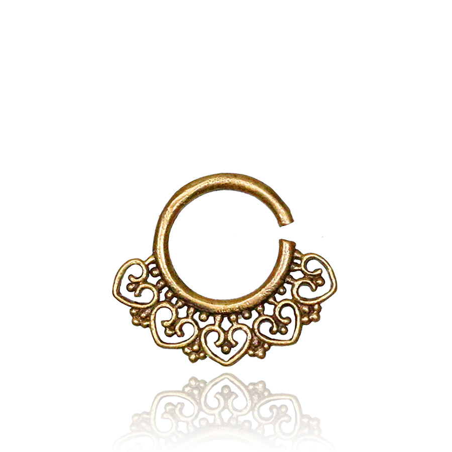 AIA Seamless Septum Ring in Gold | 18 gauge