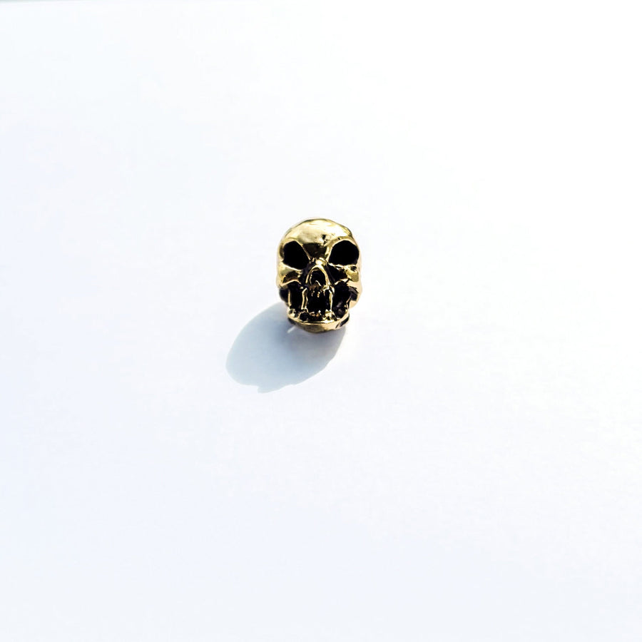Viking Hair Beads Accessories - Alien Vampire Carved Skull Dreadlocks Beads Jewellery - Beard Accessories Metal Gold