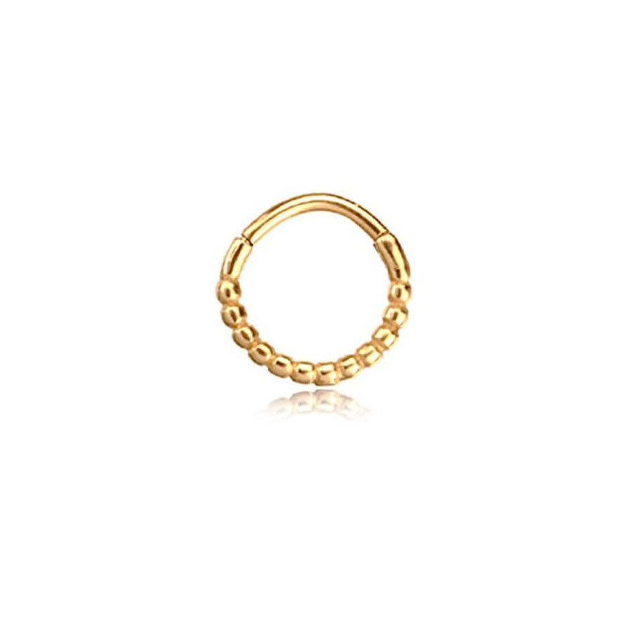 Lysa Elegant Design Septum - Gold Jewelry for Nose, Tragus, Lobe - Subtle Shine for Everyday Elegance - Stainless steel 316L - 1.2mm - 8mm