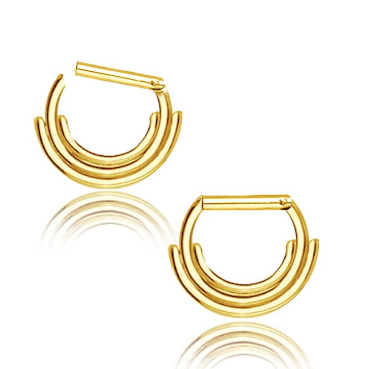 Dreifach — Septumring
