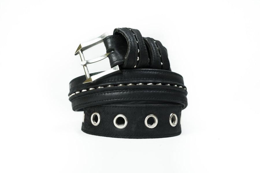 Kaya Movement Belts S/M 90cm hips / Silver Men's Leather Belt