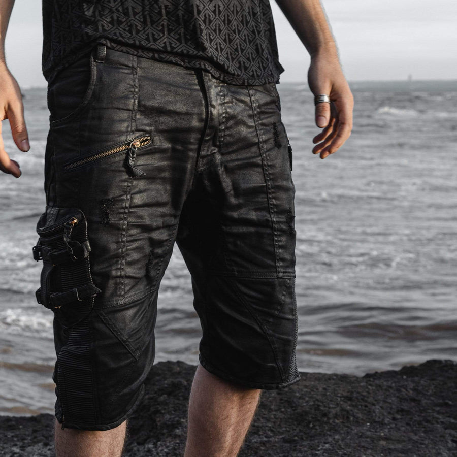 Kaya Movement Clothing Kosmas Men's Leather x Waxed Cotton Pants