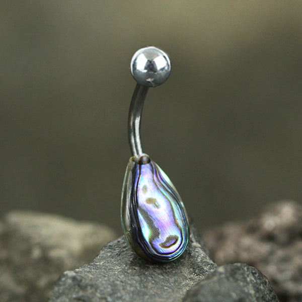 Forma de lágrima — Piercing de ombligo