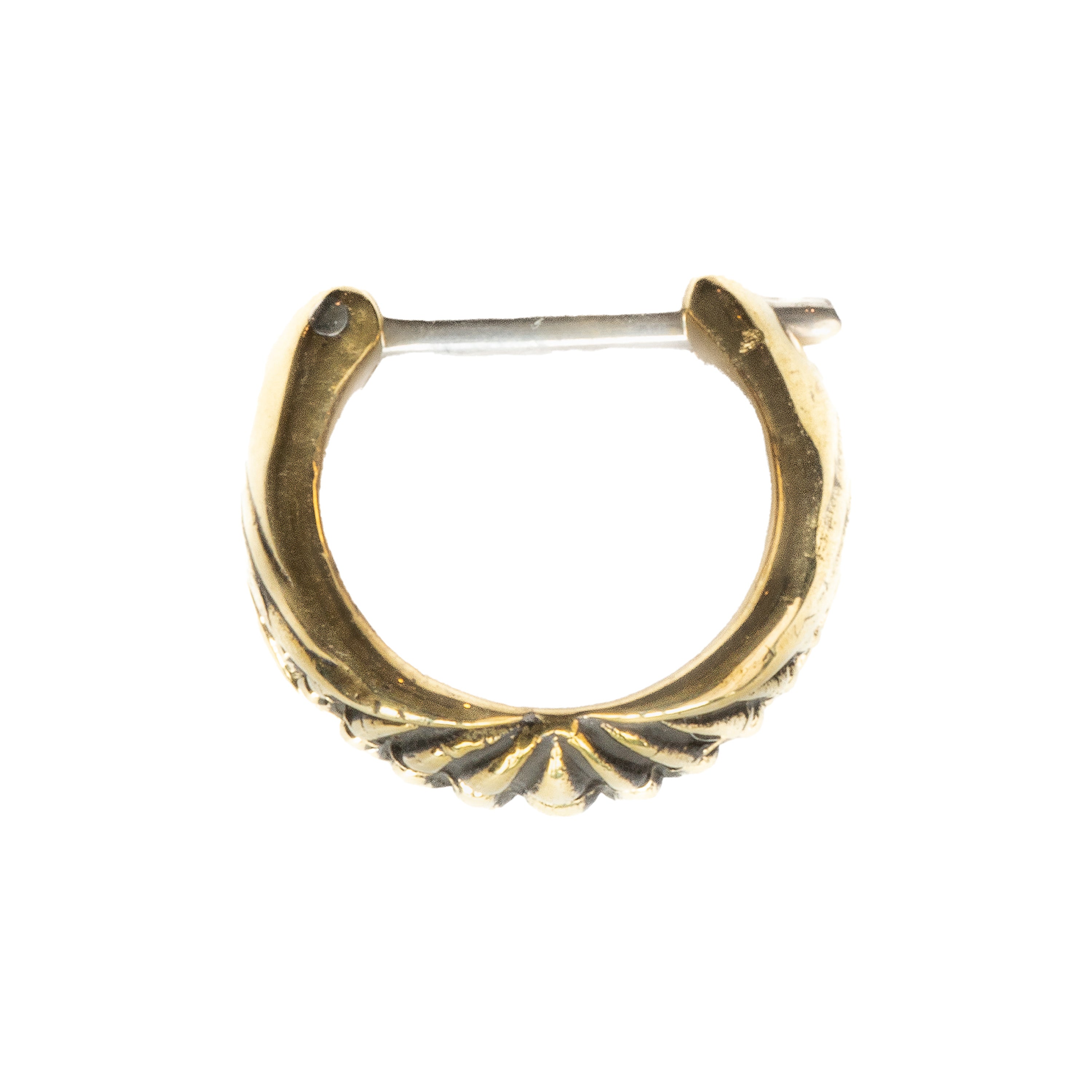 DARMA — Brass septum clicker with 925 silver pin